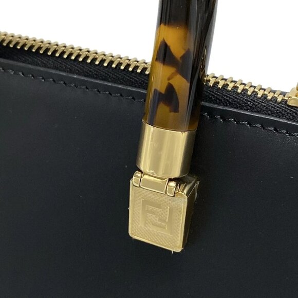 Auth FENDI Mini By The Way 8BS067 Black Leather Handbag - Picture 11 of 16
